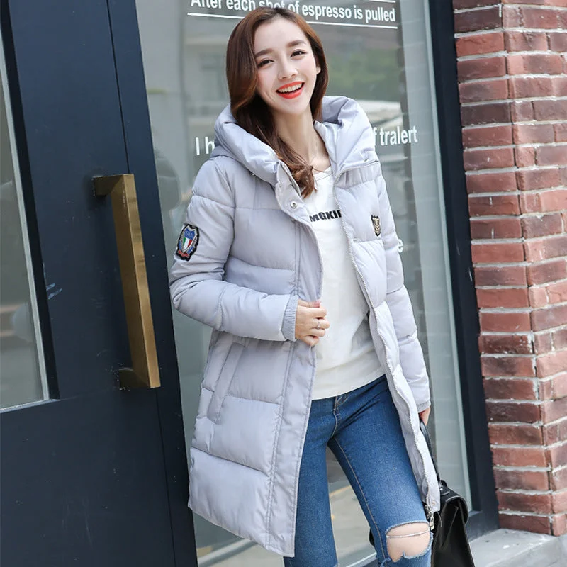 Fashion long women coat winter warm coat Cold weather warm outwear fake cotton coat jacket Winter Down Jacket Women Long Coat Notch Collar Jacket Peter Pan Collar Jacket Cowl Neck Jacket