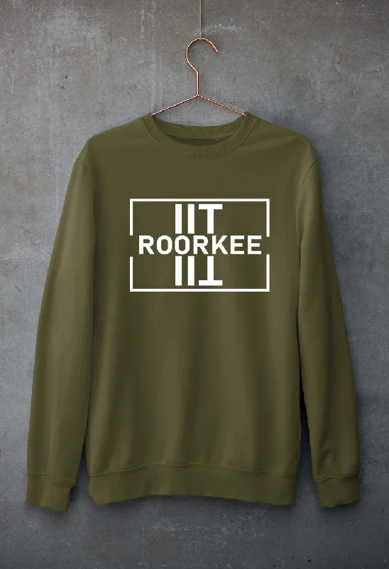 IIT Roorkee Unisex Sweatshirt for Men/Women Hoodie with Puffed Sleeves Voluminous Trendy