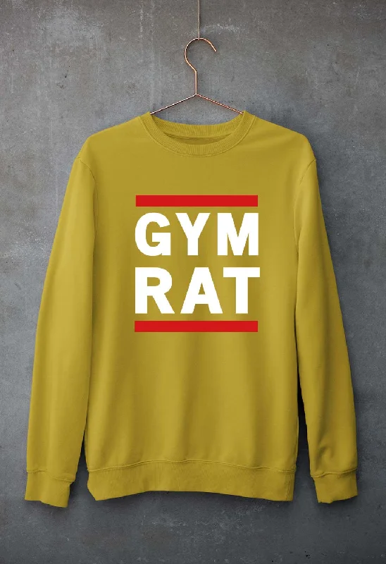 Gym Rat Unisex Sweatshirt for Men/Women Hoodie with Hem Lace Feminine Delicate