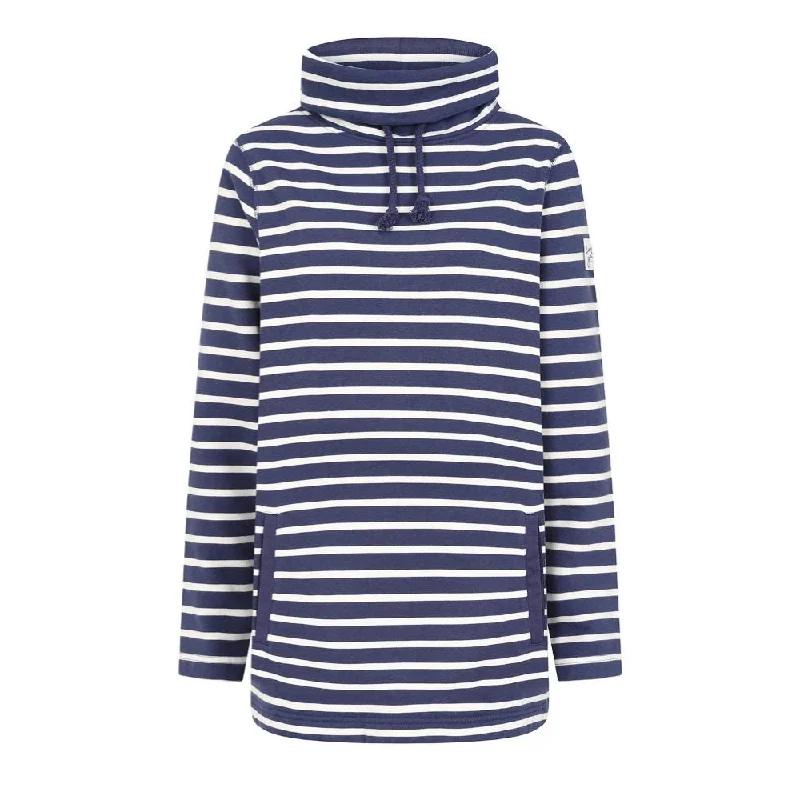 LJ99S - Striped Roll Neck Sweatshirt - Twilight Hoodie with Oversized Fit Loose Comfortable