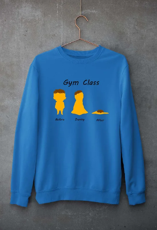 Gym Funny Unisex Sweatshirt for Men/Women Hoodie with Illustration Artistic Creative