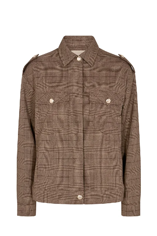 Kila Glenn Jacket in Carafe 139870MR1 by Mos Mosh Jersey Jacket Tulle Jacket Batik Jacket