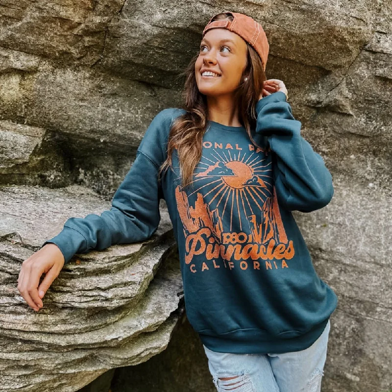 Pinnacles National Park Sweatshirt Hoodie with Hem Elastic Stretchable Comfortable