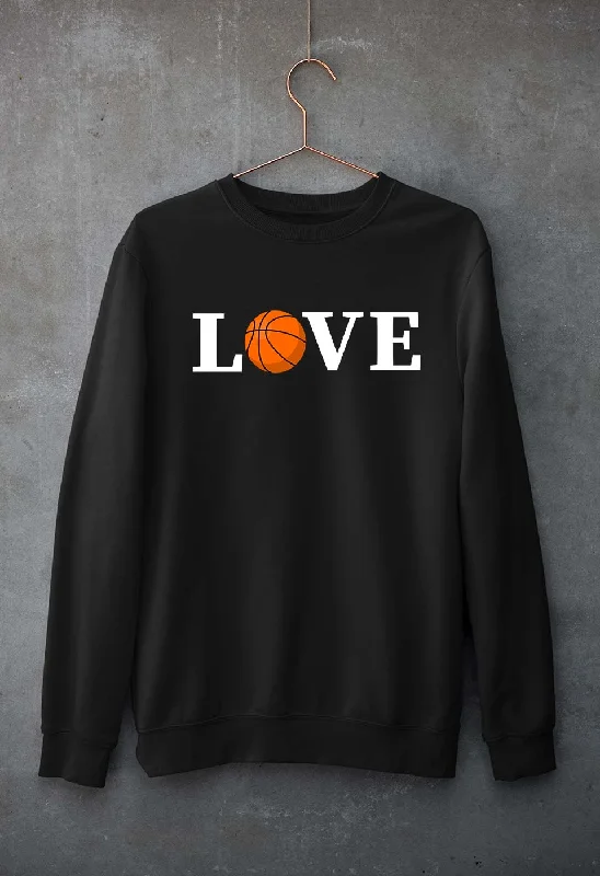 NBA Basketball Love Unisex Sweatshirt for Men/Women Hoodie with Drawstring Waist Adjustable Fitted