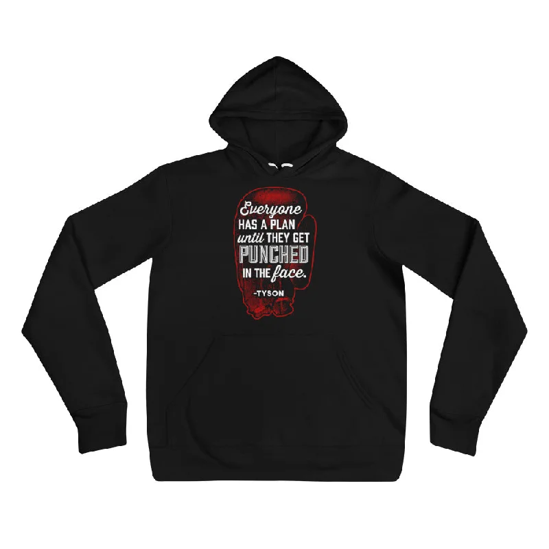 Everyone Has a Plan Sponge Fleece Unisex hoodie Hoodie with Turtle Neck Cozy Winter