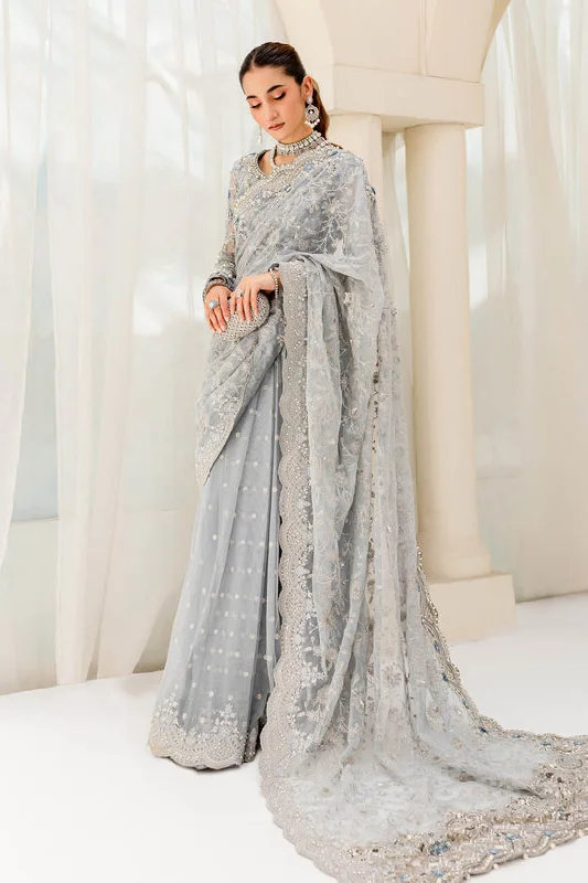 Pakistani Bridal Dress in Royal Saree Style for Wedding
