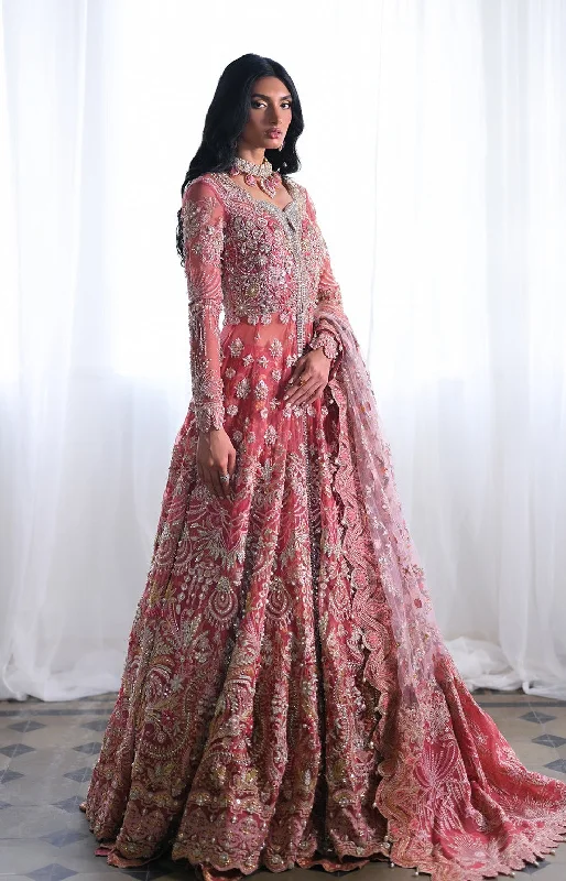 Embellished Gown Lehenga Dupatta Pakistani Bridal Dress