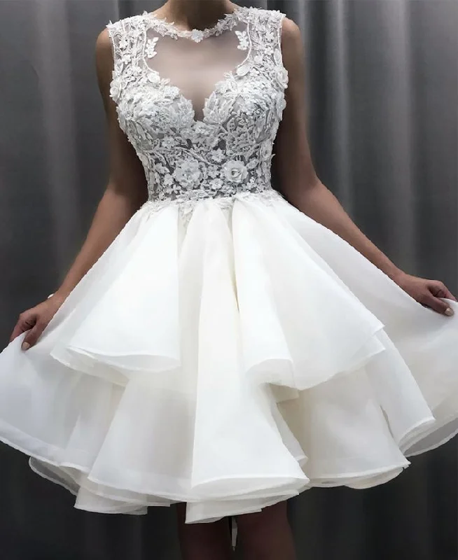 Cute Lace Short Prom Dress Homecoming Dress Custom Size c3120