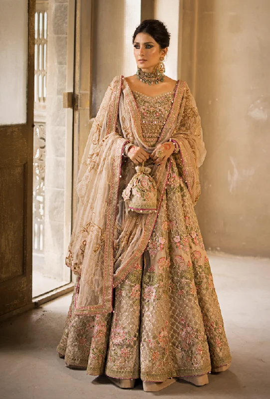 Pishwas Frock Style Pakistani Bridal Dress for Wedding