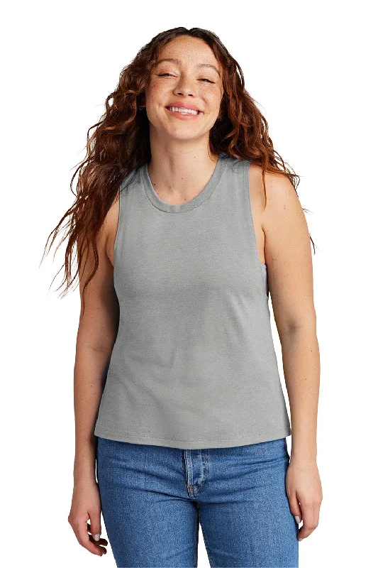 Allmade Womens Muscle Tank Top - Aluminum Grey - New sexy tank top