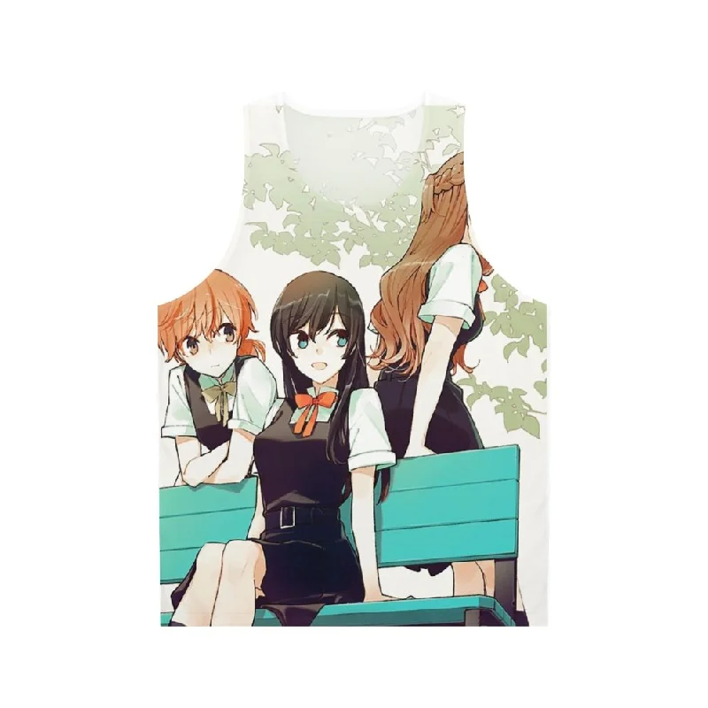 Bloom Into You Yuri Manga Anime School Uniform Tank Top halter tank top