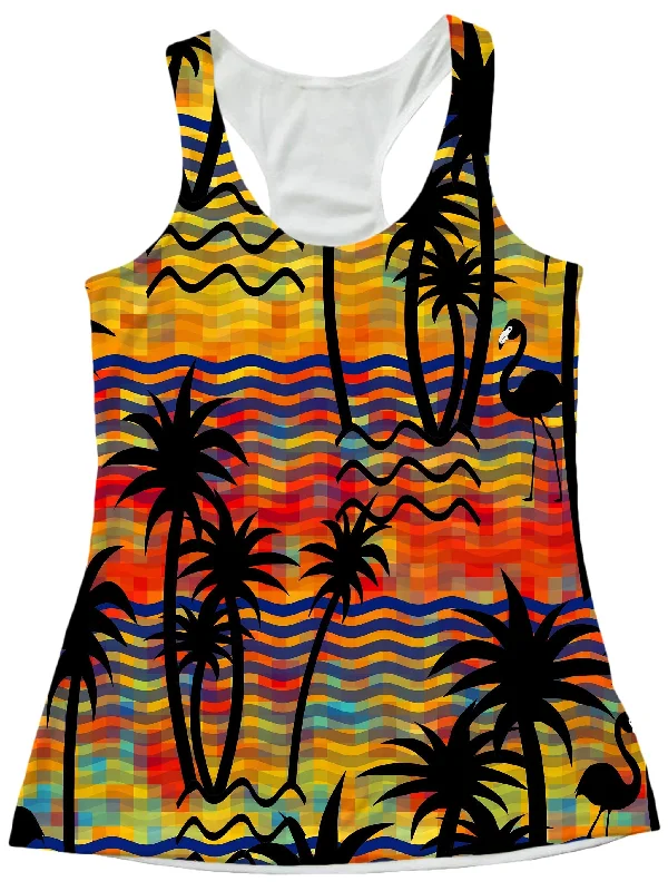 Flamingo Island Women's Tank low neck tank
