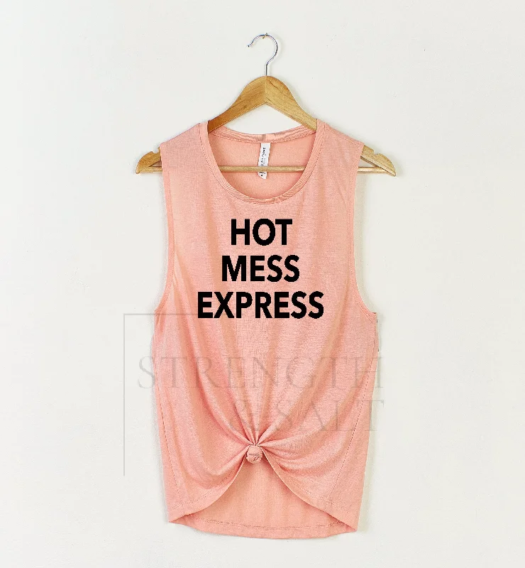 Hot Mess Express Muscle Tank stylish tank top