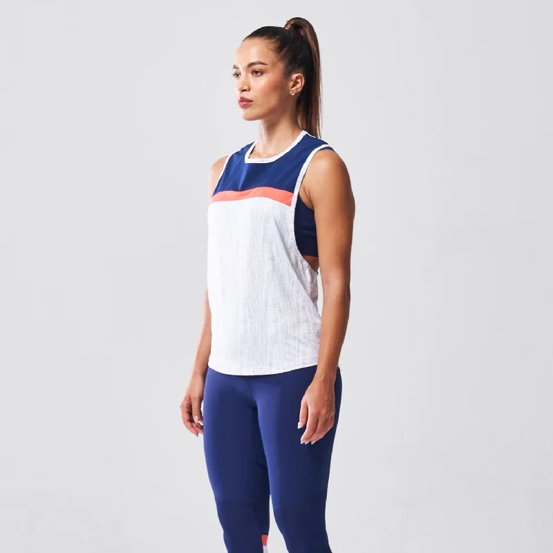 LAB360° Impact Tank - White Snakeskin summer tank top