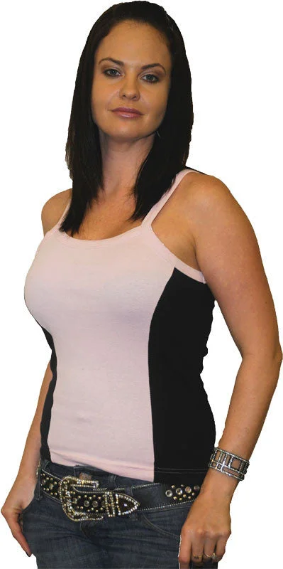 VB002 / VB102 Ladies Two Tone Tank floral tank top