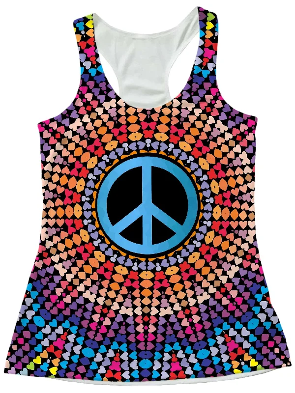 Love And Peace Women's Tank baby blue tank