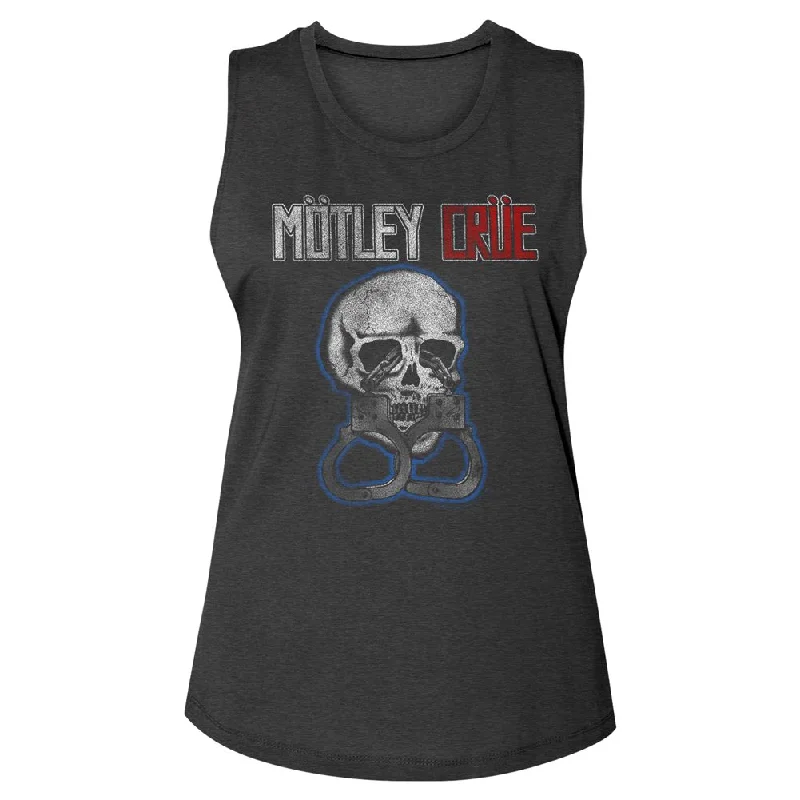 MOTLEY CRUE Eye-Catching Muscle Tank for Women, Crue Crew basic tank top