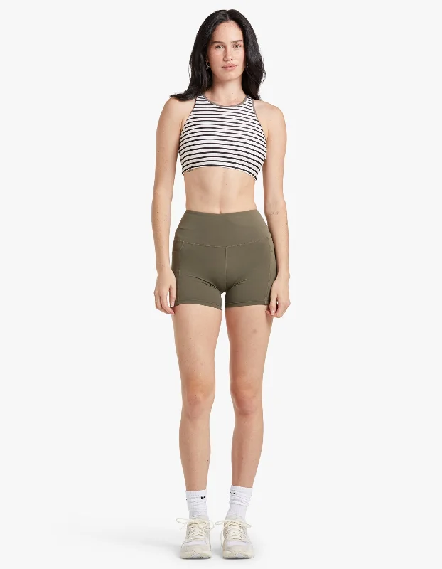 Slipstream Tank - Stripe Print crossback tank top