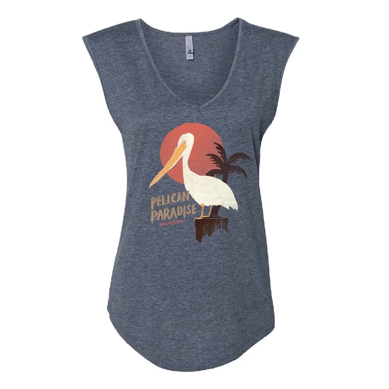 Pelican Paradise Denim V-Neck Muscle Tank summer tank top