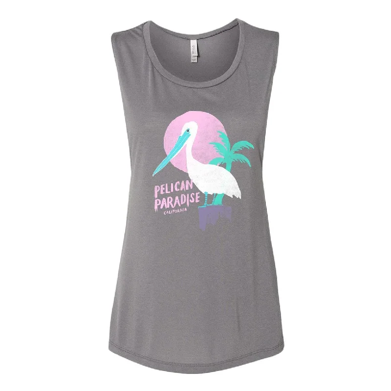 Pelican Paradise Storm Muscle Tank high neck tank