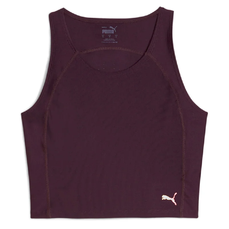 Run Ultraform Cropped Crew Neck Athletic Tank Top lavender tank top