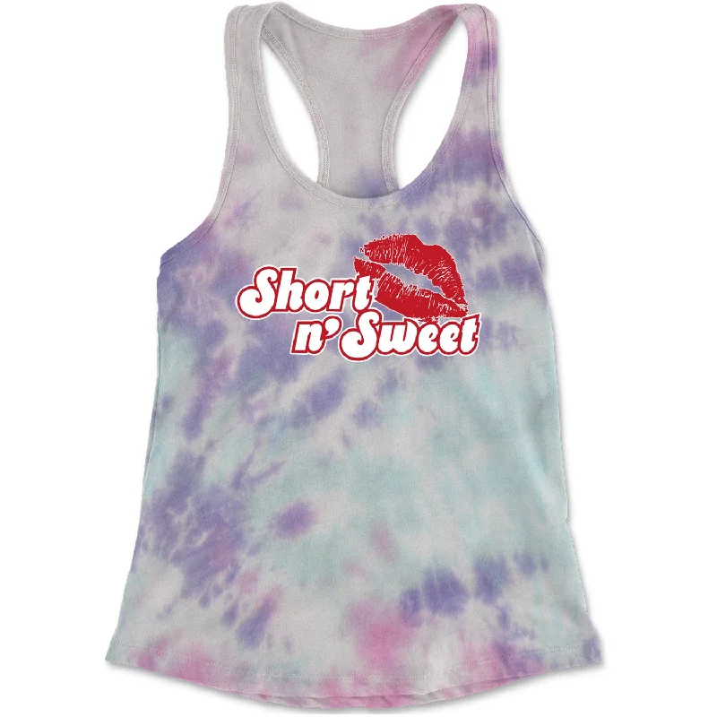Short N' Sweet Red Lips Racerback Tank Top for Women strapless tank top