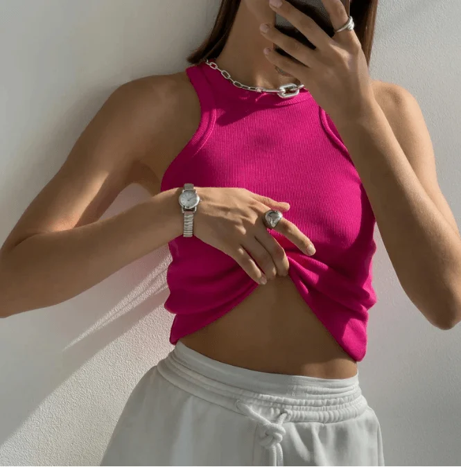 Solid Color Tank Top vintage tank top
