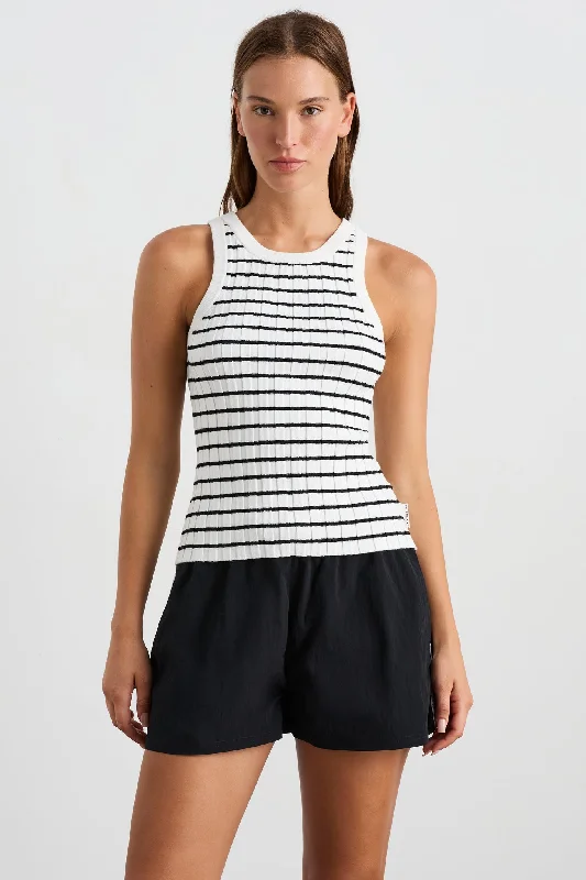 Striped Knitted Logo Tank 135 adorable tank top