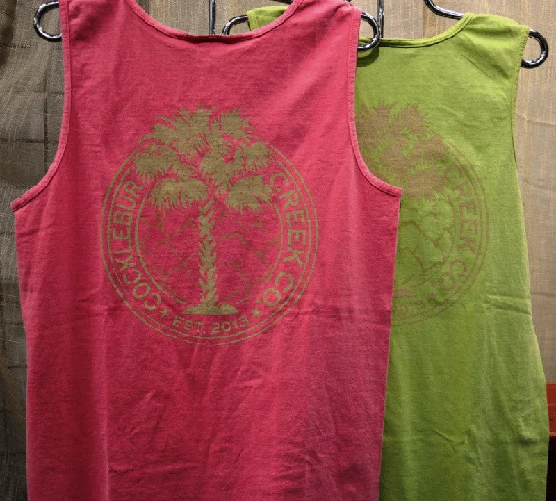 Tank Top - Palmetto navy tank top