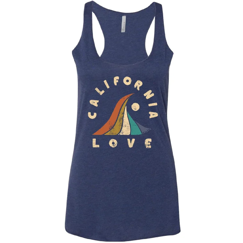 Wave California Love Racerback Tank cotton tank top