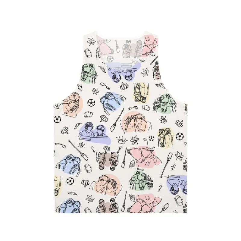Unisex "Young Royals" Minimal Tank Top for Fans open back tank