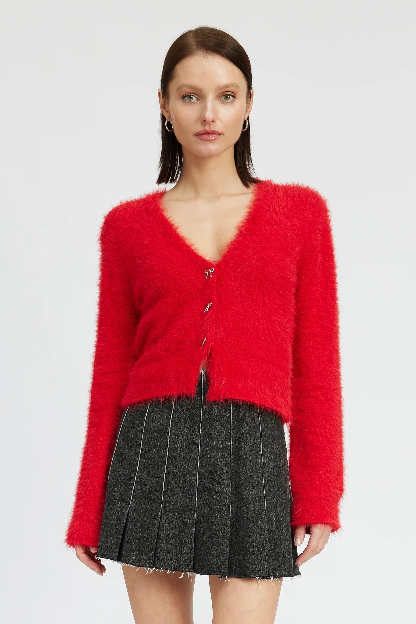 Merida Cardigan Chenille Blend Fleece Blend Nylon Blend
