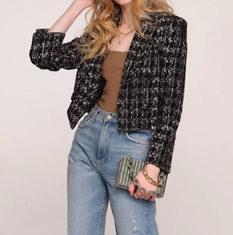Anira Blazer In Onyx Women's Custom Jacket