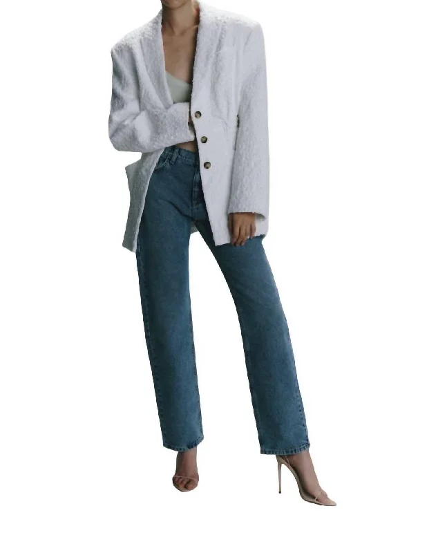 Antibes Blazer In White Women's Premium Blazer