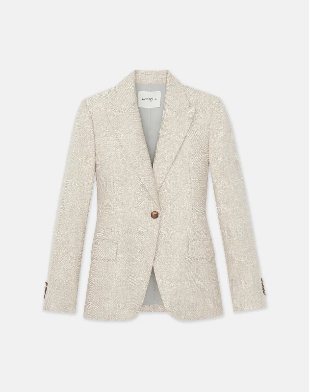 Bamboo Viscose Twill Single Button Blazer Women's Formal Blazer