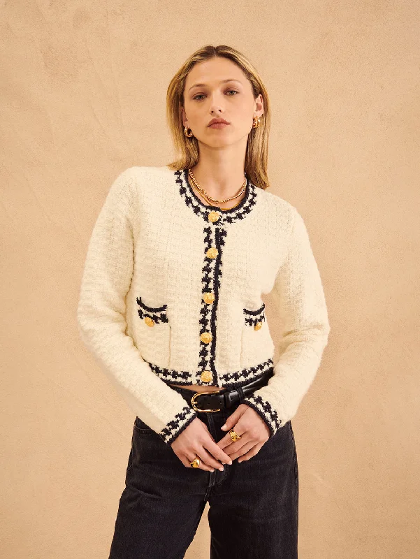 Benedict Cardigan - Preppy Chantilly Modern Contemporary chic