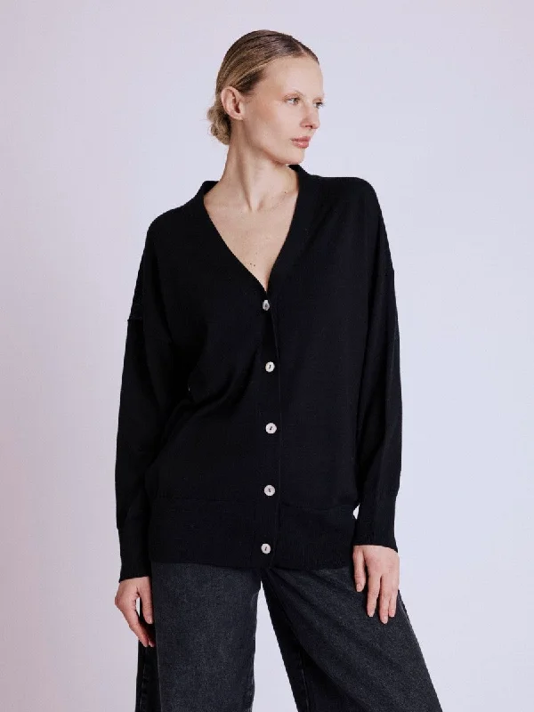 Cardigan 19gasper6umt Black-Forest Front Pockets Side Pockets Patch Pockets