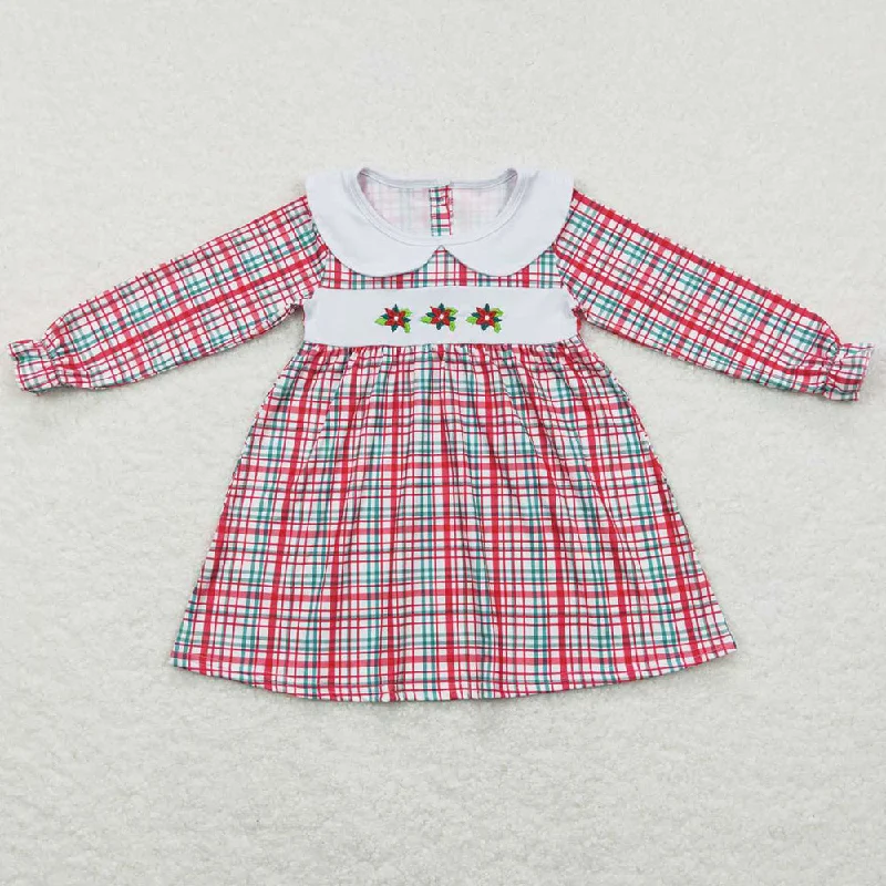 Boutique Baby Girls Dress Christmas Smock Long Sleeve Dresses GLD0470 Tunics Office stylish