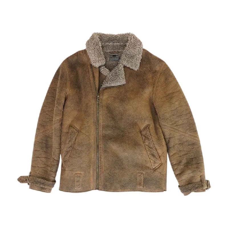 Brown Solid Coat Hooded Jacket Zipper Jacket Button Jacket
