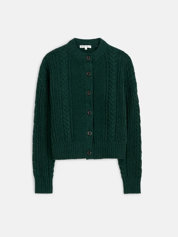 Cable Knit Nico Chunky Cardigan Machine Wash Dry Clean Hand Wash