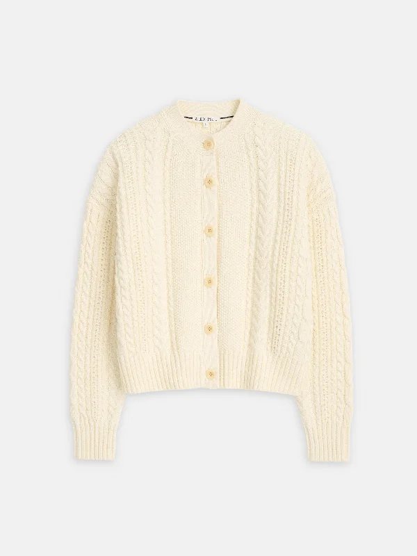 Cable Knit Nico Chunky Cardigan Terry Terry Cloth Terry Knit
