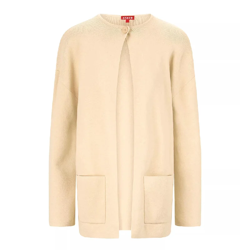 Camel Carry On Cardigan Glossy Satin Silk