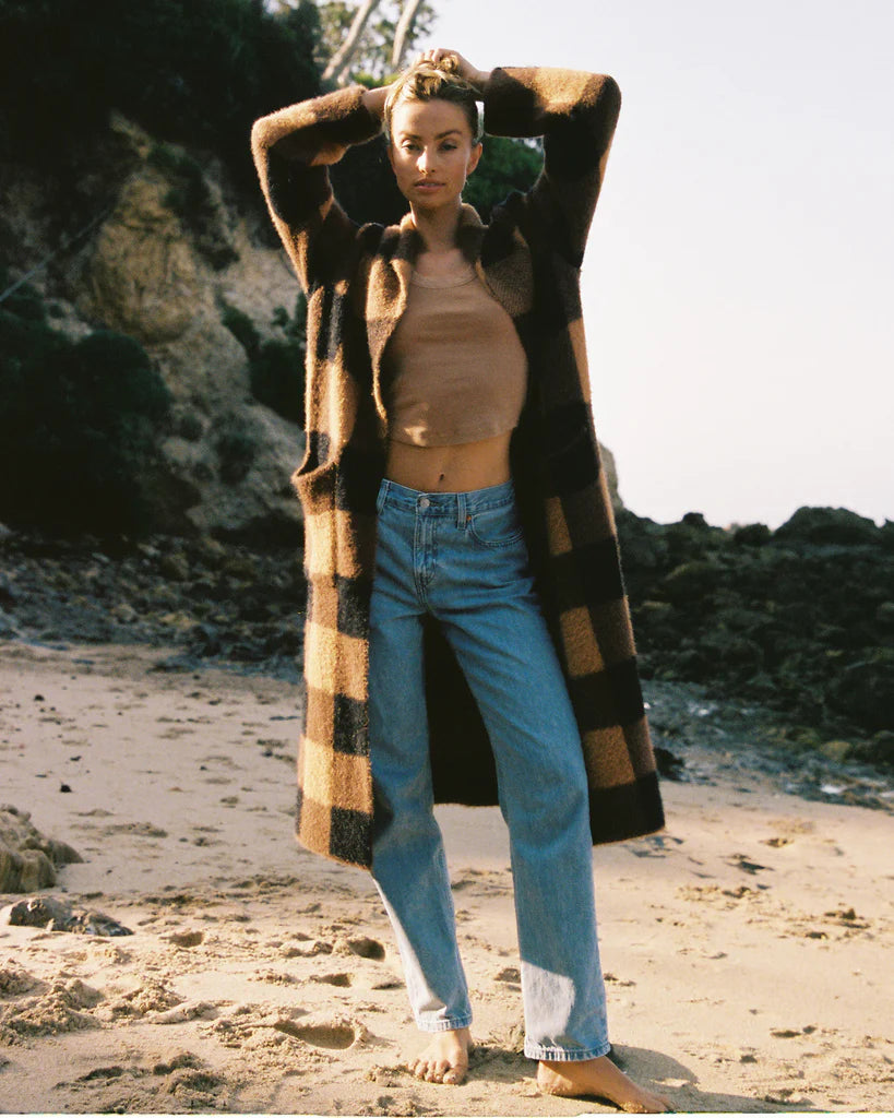 Canyon Harlow Coat Knit Woven Fleece