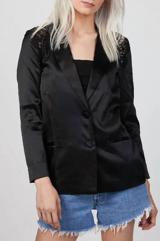 Carmine Blazer In Black Women's Elegant Jacket