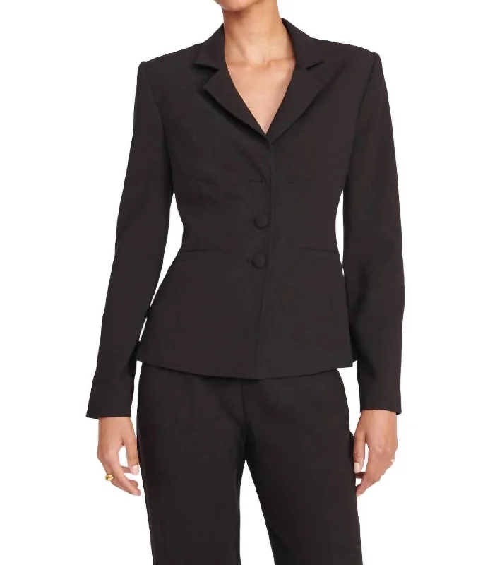 Carson Blazer In Black Women's Trench Blazer