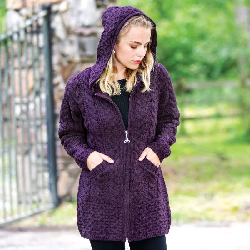 Hooded Long Cardigan Wool Cardigan Cotton Cardigan Cashmere Cardigan