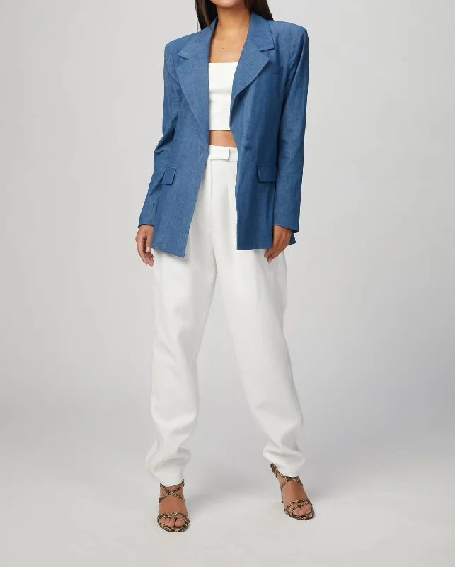 Downtown Indigo Blazer In Houston Women's Short Blazer