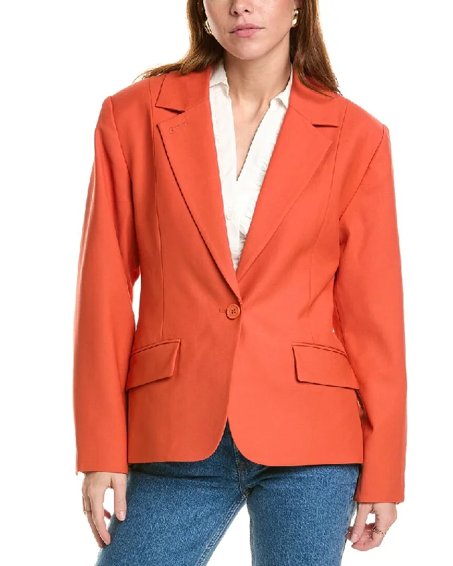 Equipment Acinta Wool-Blend Blazer Women's Patchwork Suit