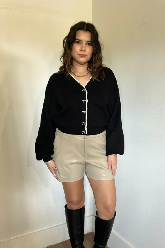 Evangeline Cardigan Zippered Buttoned Snapped