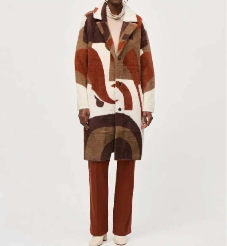 Fall Fur Blazer In Cinnamon Multi Women's Classic Blazer